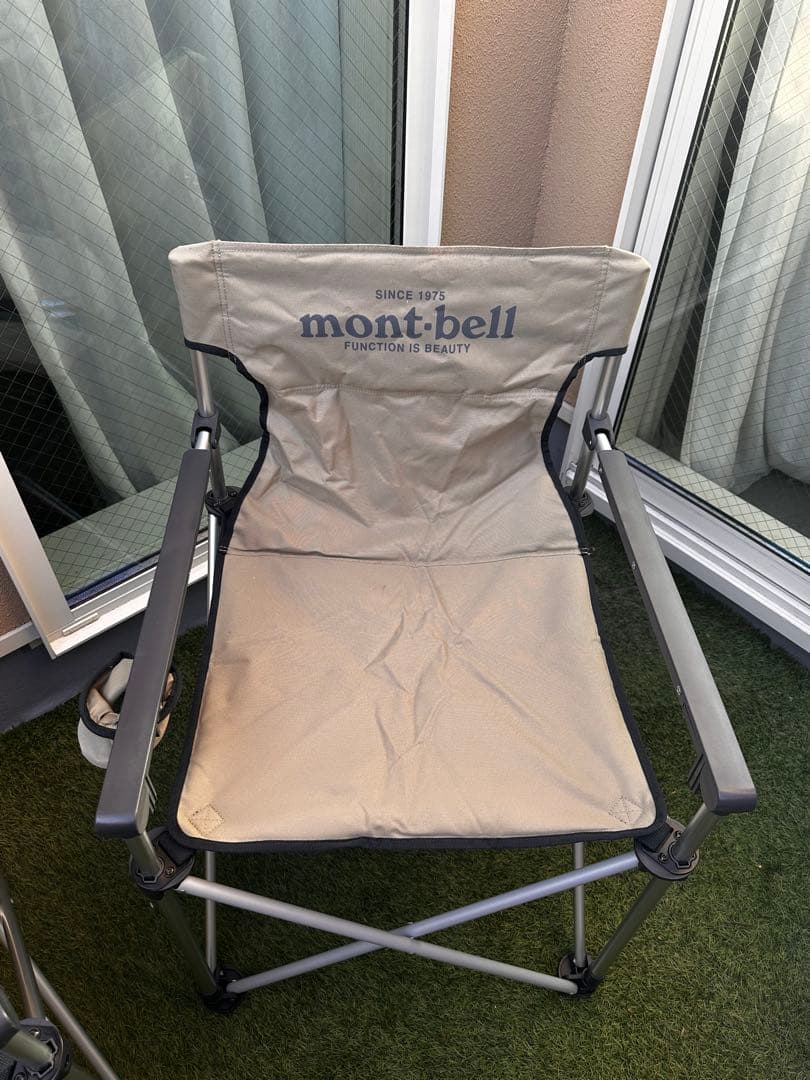 モンベルmont-bell ベースキャンプチェア2脚セット　アウトドア折りたたみ