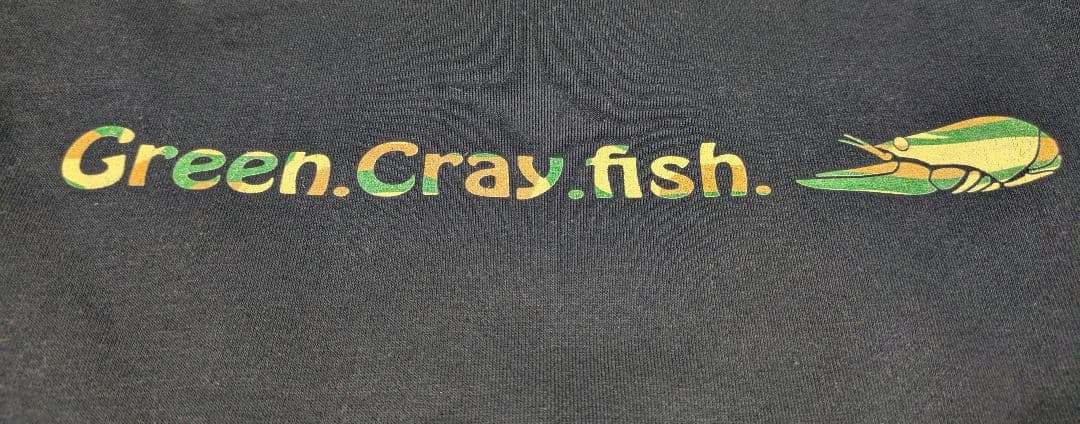 一誠　Green Cray fish Lサイズ パーカー　黒
