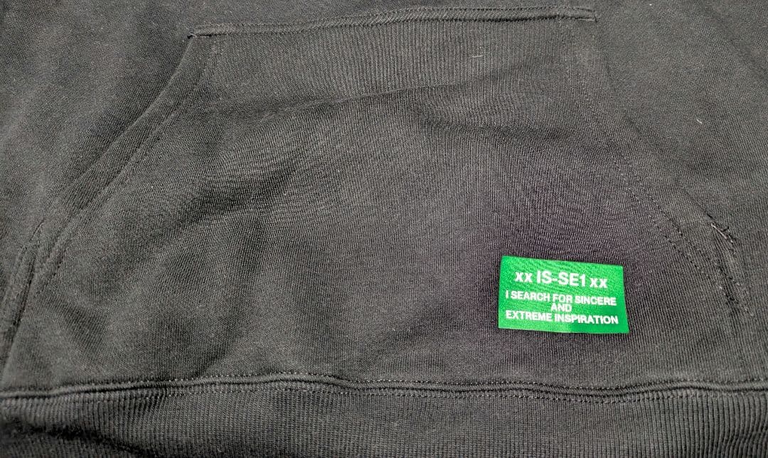 一誠　Green Cray fish Lサイズ パーカー　黒