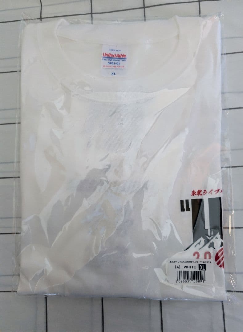 東北ライブハウス大作戦「LIFE」2026 白　XL　Tシャツ