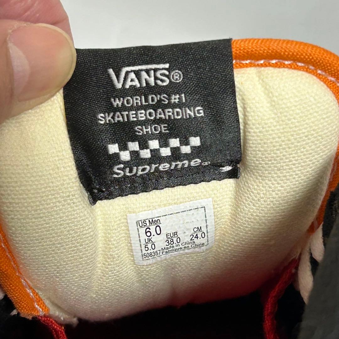 VANS×Supreme シュプリーム／バンズ コラボスニーカー 24㎝