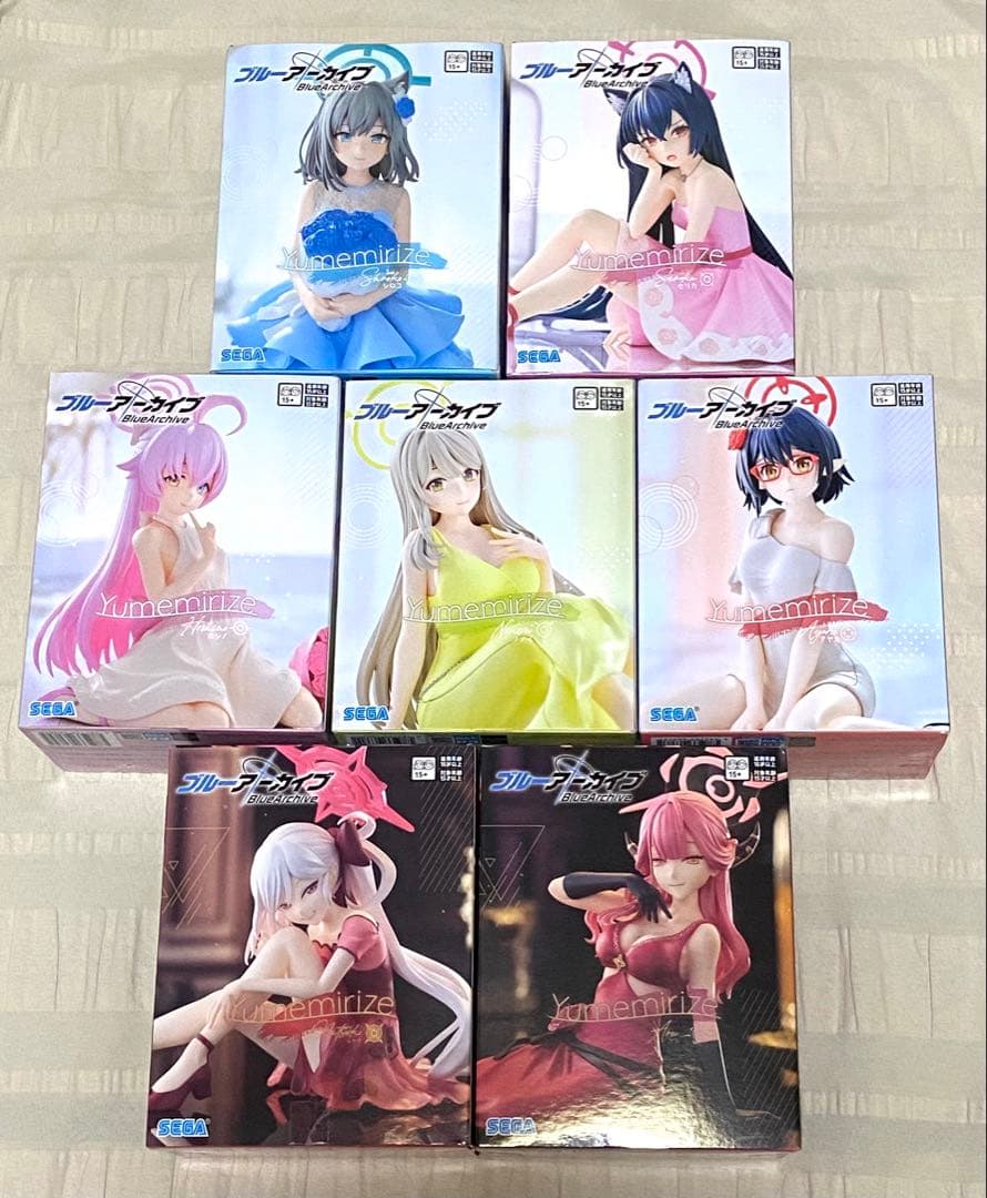 【ブルーアーカイブ】フィギュア ⑦個セット＆おまけトレカ付き