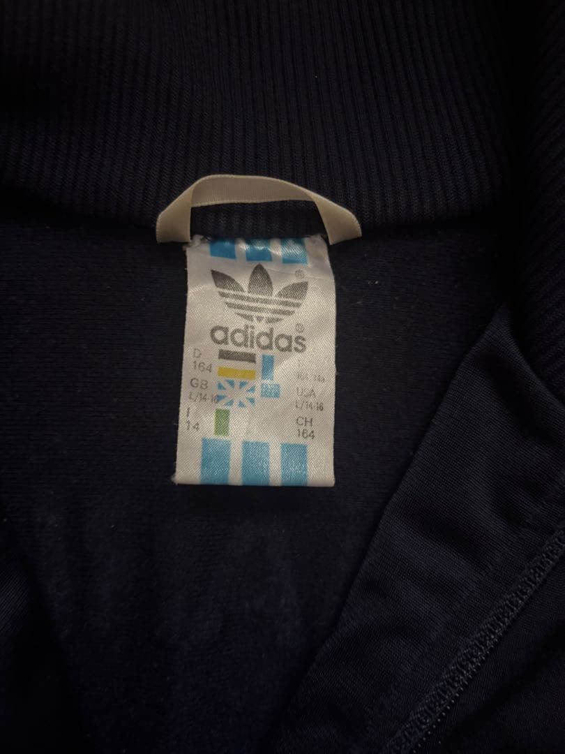 adidas ジャージ トラックジャケット 80s〜90s 入手困難　ネイビー