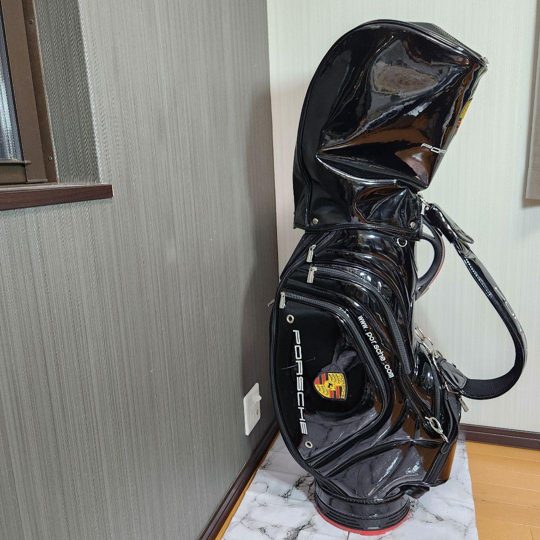 【非売品】PORSCHE ポルシェ ゴルフバッグ エナメル キャディバッグ