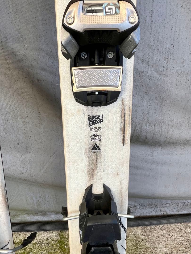 K2 スキーセット バックどロップ/ビンディング付き長さ167cm