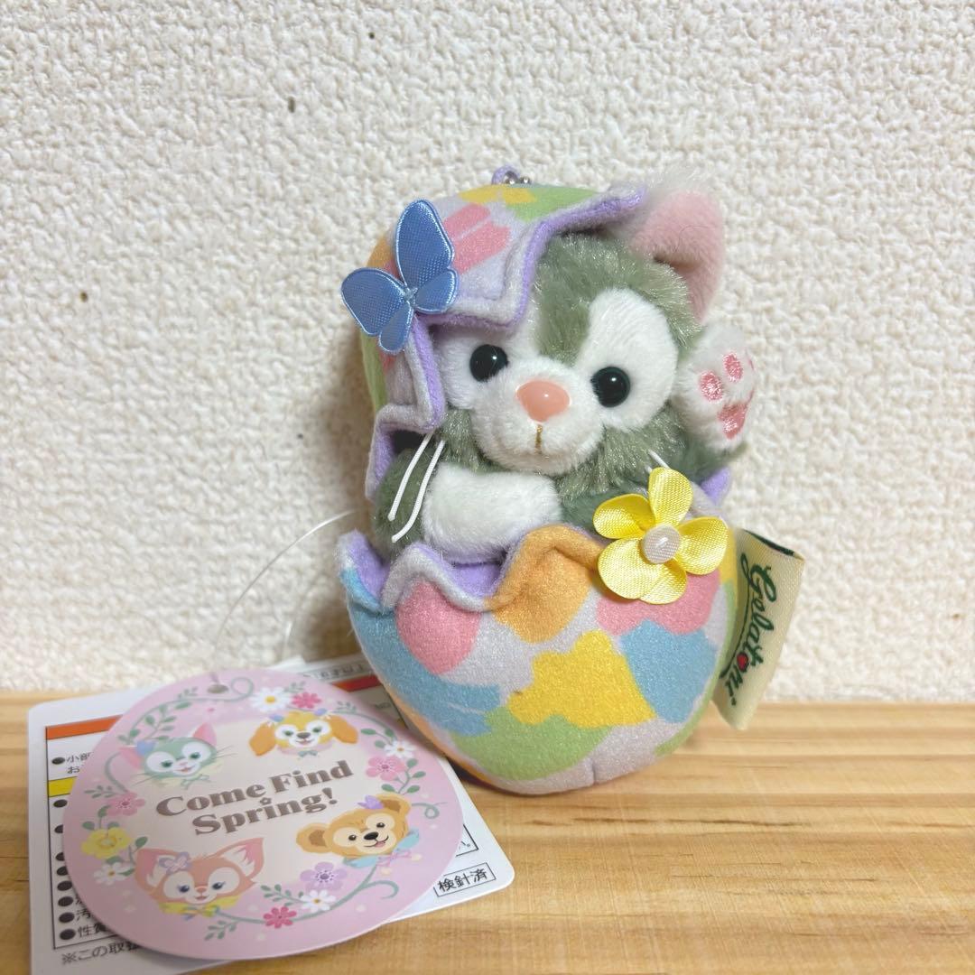 ジェラトーニ　カムファインドスプリング　ぬいぐるみ　バッジ　チャーム　イースター