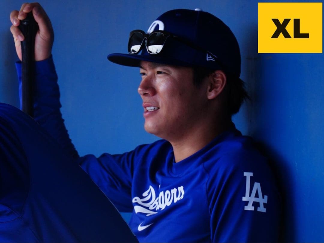 XL：ドジャース オーセンティックコレクション 長袖シャツ 大谷翔平 山本由伸