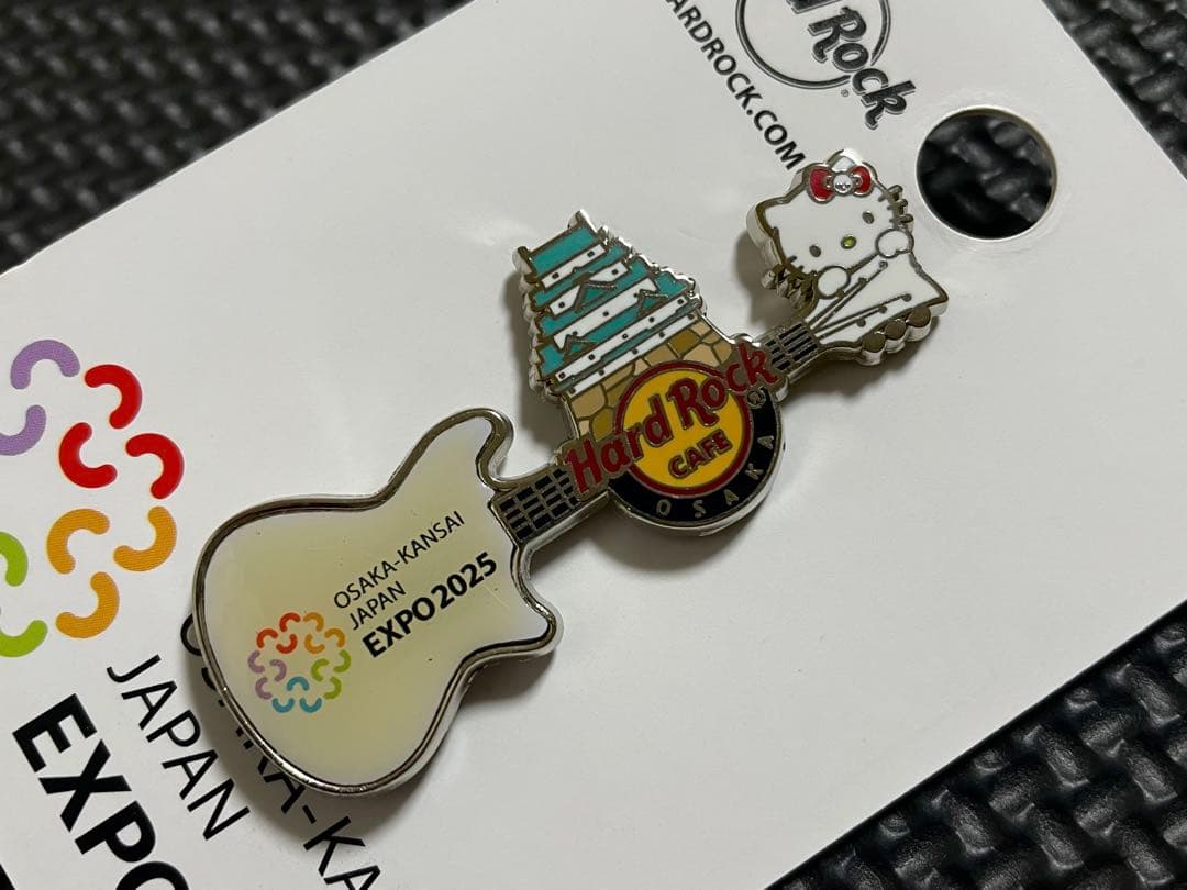 EXPO 2025 ピンバッジ　大阪・関西万博　ハードロックカフェ　招致　キティ