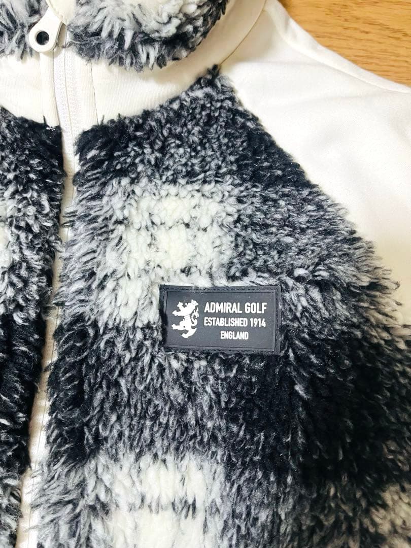 ADMRIAL GOLF フリースジャケット チェック柄レディース(L)