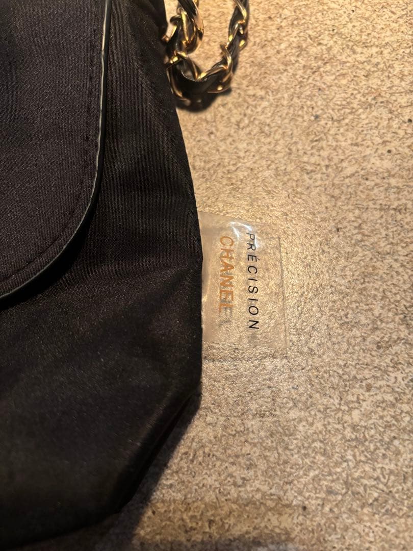 CHANEL ブラックサテン スパンコール バッグ　非売品
