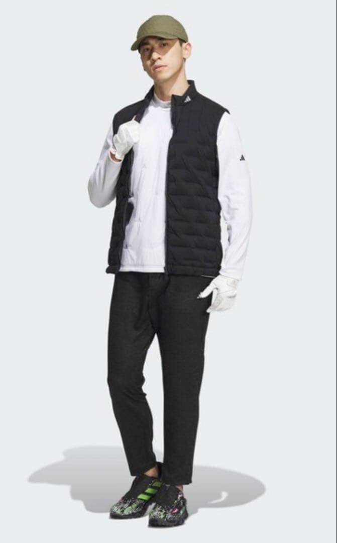 adidas golf Frost Guard 撥水 ダウンベスト 黒