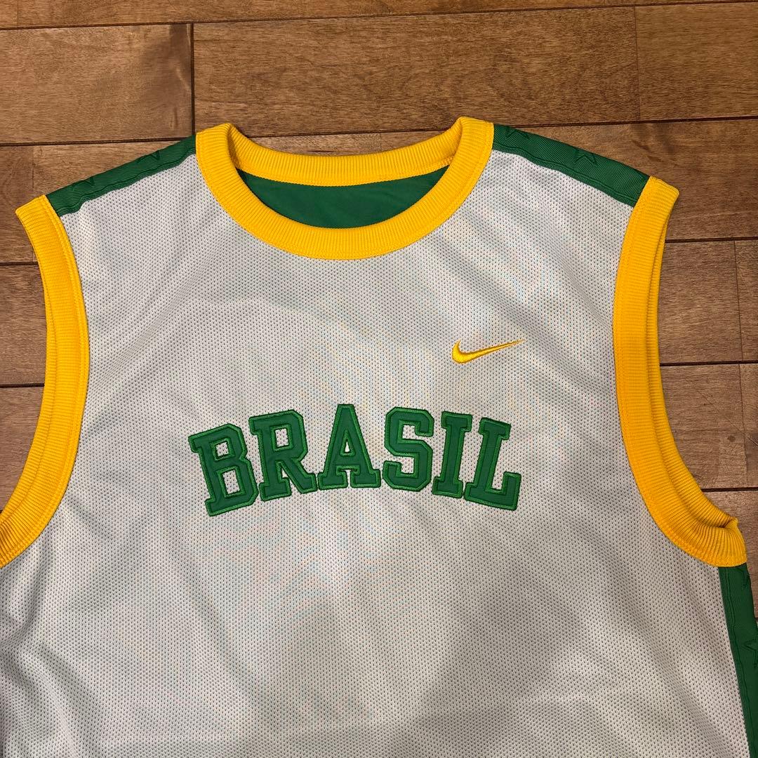 【極美品】ブラジル代表 タンクトップ ナイキ リバーシブル 02優勝記念品 XL