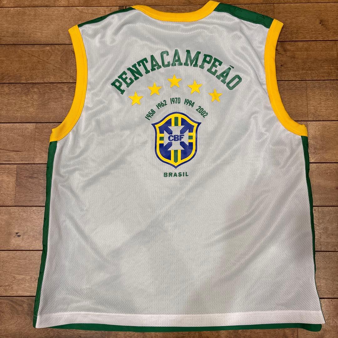 【極美品】ブラジル代表 タンクトップ ナイキ リバーシブル 02優勝記念品 XL
