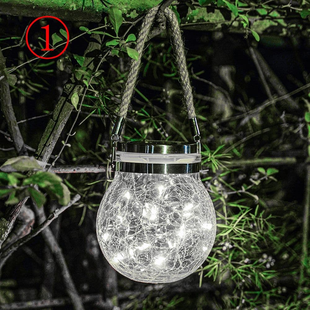 2個セット ソーラーランタン 自動消灯 LED