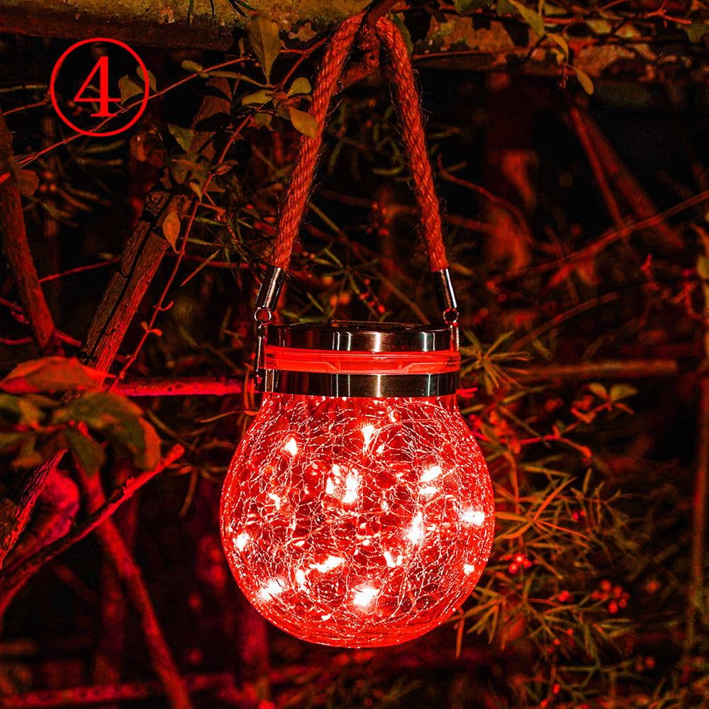 2個セット ソーラーランタン 自動消灯 LED