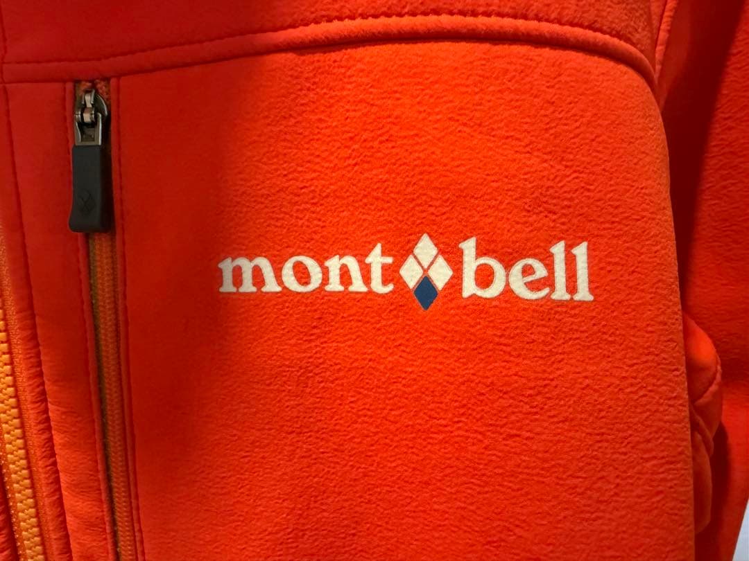 【美品】mont-bell メンズ ウィンターサイクルジャケット M オレンジ