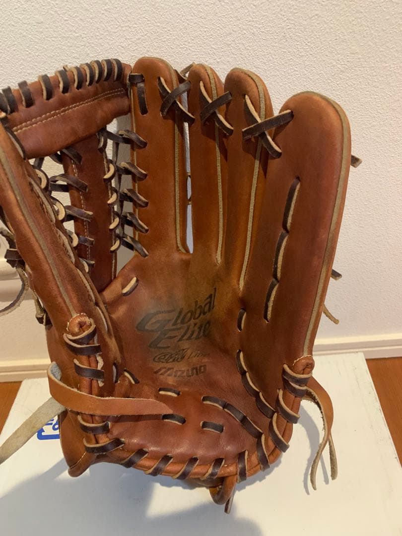 Mizuno グローバルエリート一般軟式グローブ ブラウン
