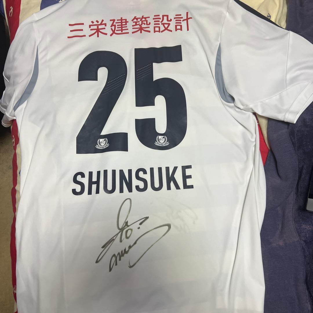 横浜F・マリノス adidas シャツ 25 SHUNSUKE サイン入り