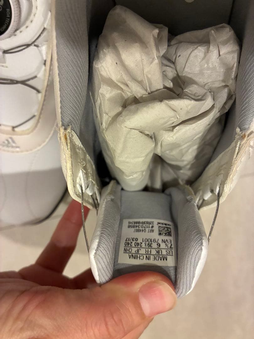 adidas ゴルフシューズ ホワイト ダイヤル式
