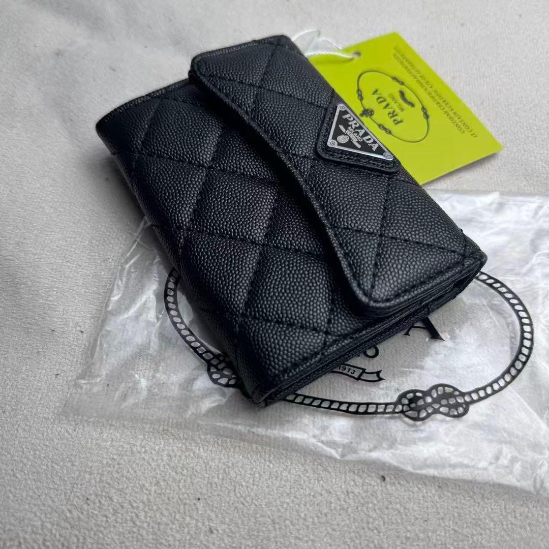 PRADA ブラック レザー ノベルティケース