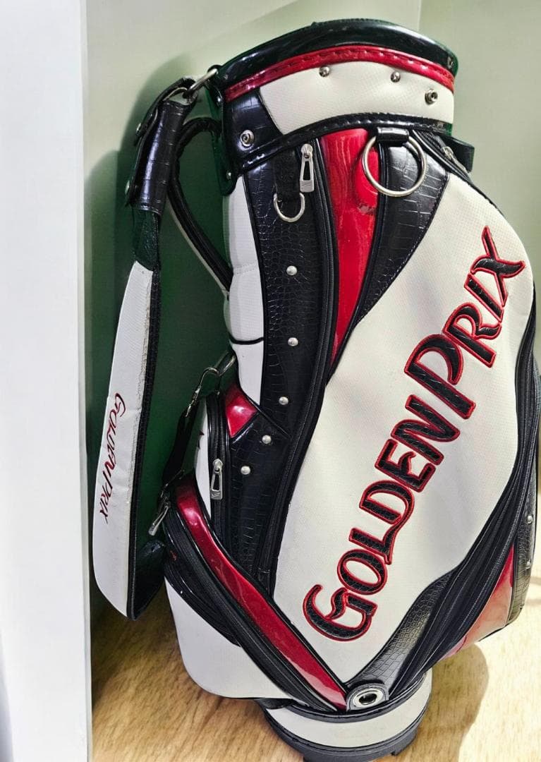 RE送料無料/美品　GOLDEN PRIX ゴルフバッグ・キャディバッグ