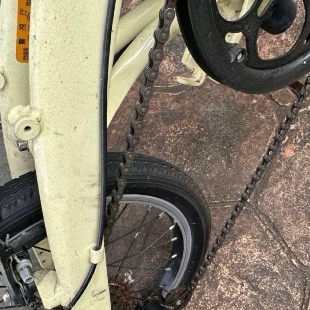 DAHON curve D7 折りたたみ自転車 クリーム色
