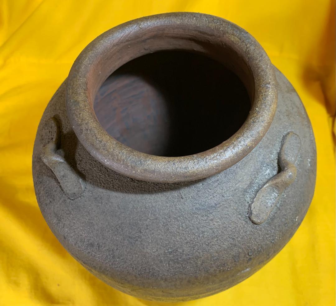ド*ン様 古備前 備前焼 壺 應永五年 花器 陶器 三耳壷 古美術 現状品!!