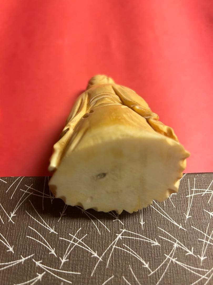 阿弥陀如来　彫刻　古物　坐像 約13cm