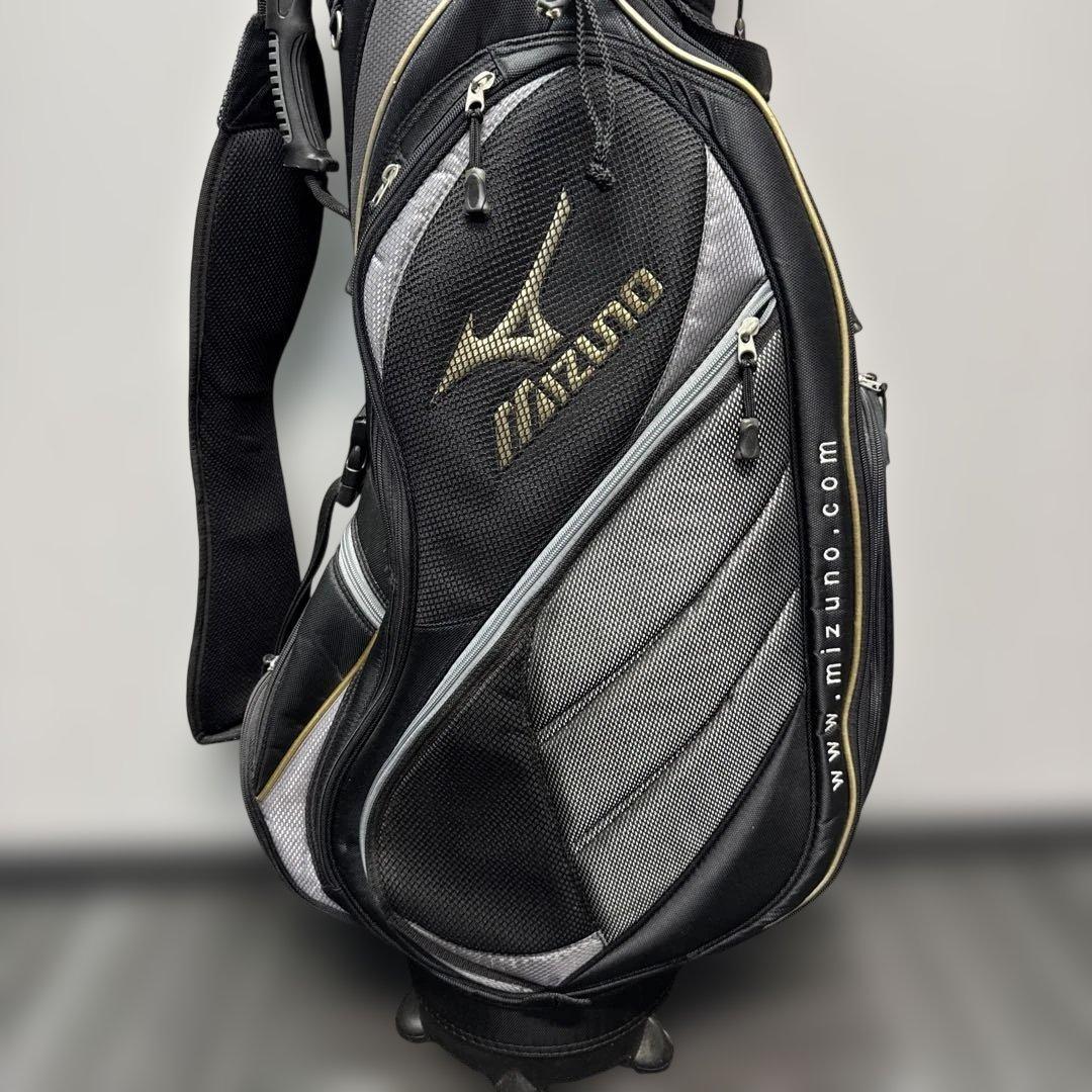 MIZUNO GOLF ミズノ　キャディバッグ ゴルフバッグ　ブラック　グレー
