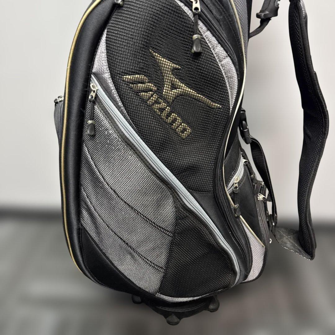 MIZUNO GOLF ミズノ　キャディバッグ ゴルフバッグ　ブラック　グレー