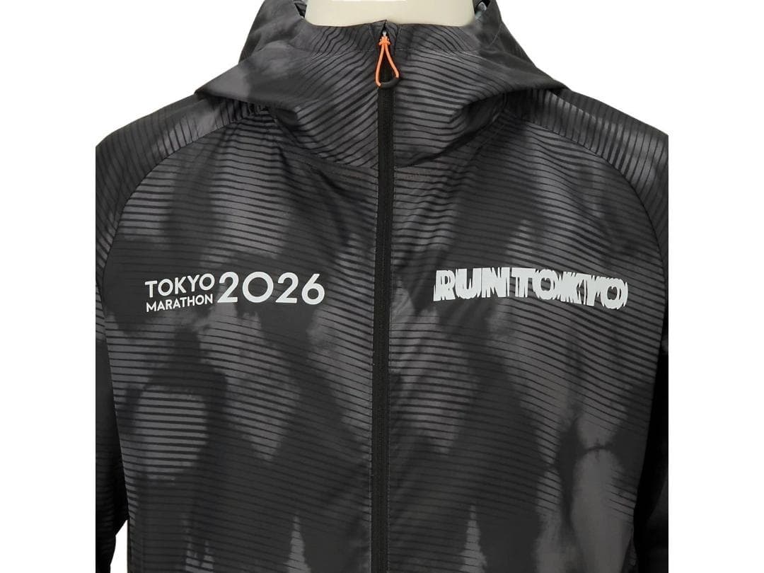 ASICS東京マラソン2026RUN TOKYOウィンドブレーカーブラック L