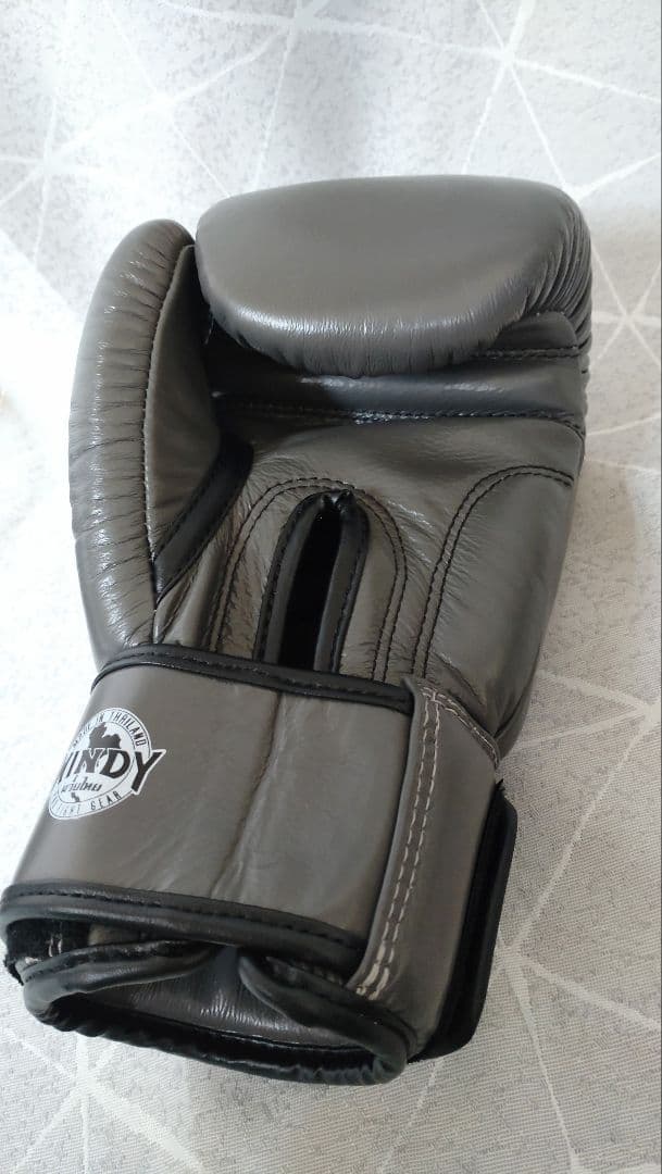 新品！WINDY 本革ボクシンググローブ 10oz グレー　BGVH