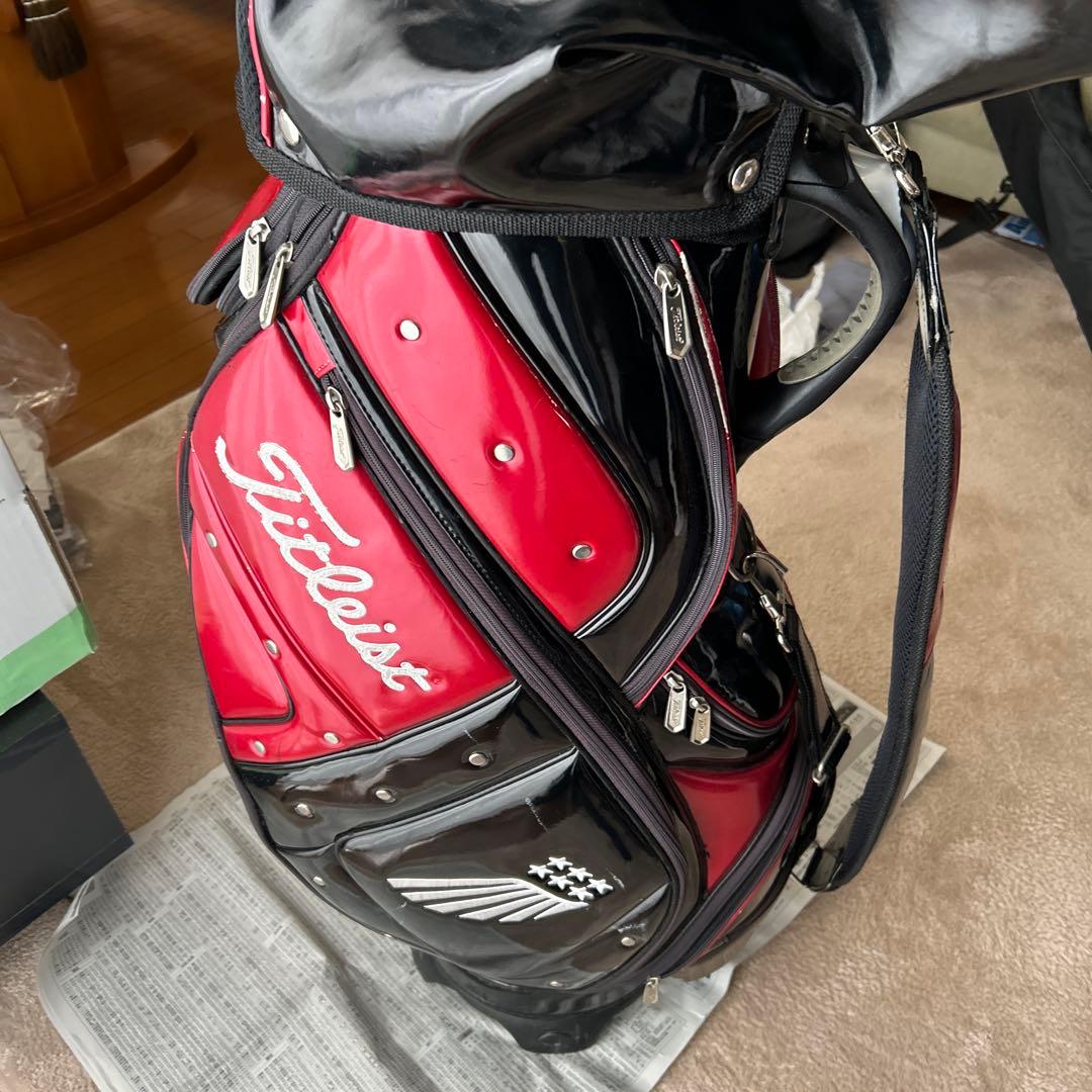 Titleist キャディバッグ 赤黒