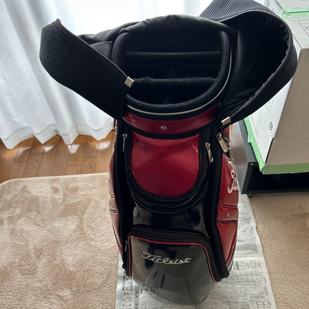 Titleist キャディバッグ 赤黒