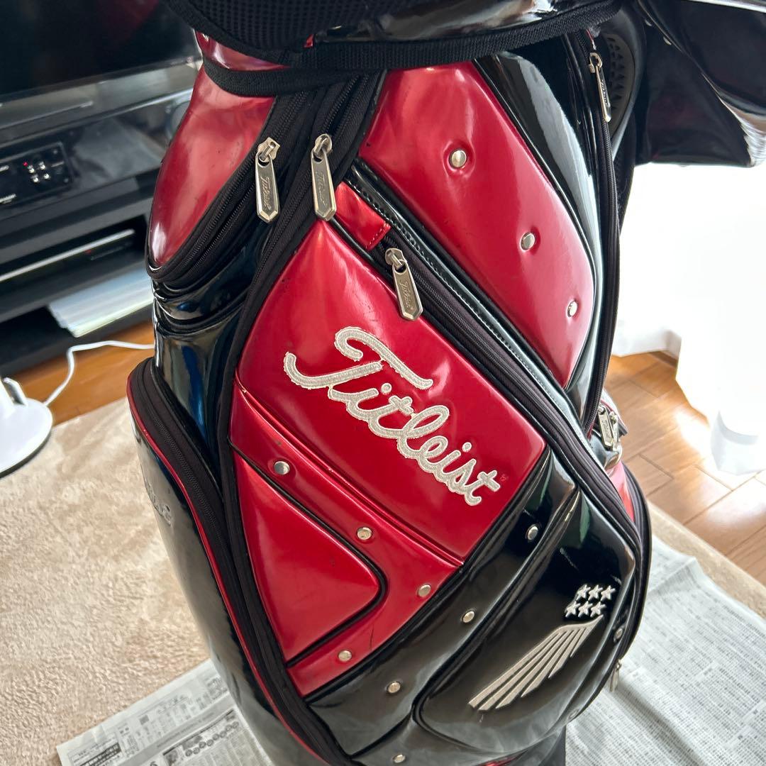 Titleist キャディバッグ 赤黒