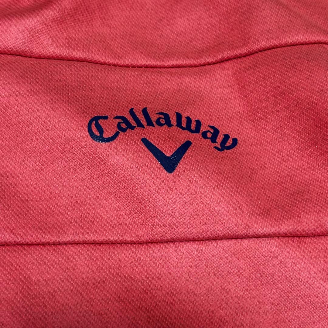 【XL】 Callaway キャロウェイ ゴルフ スウェット ブルゾン 赤系