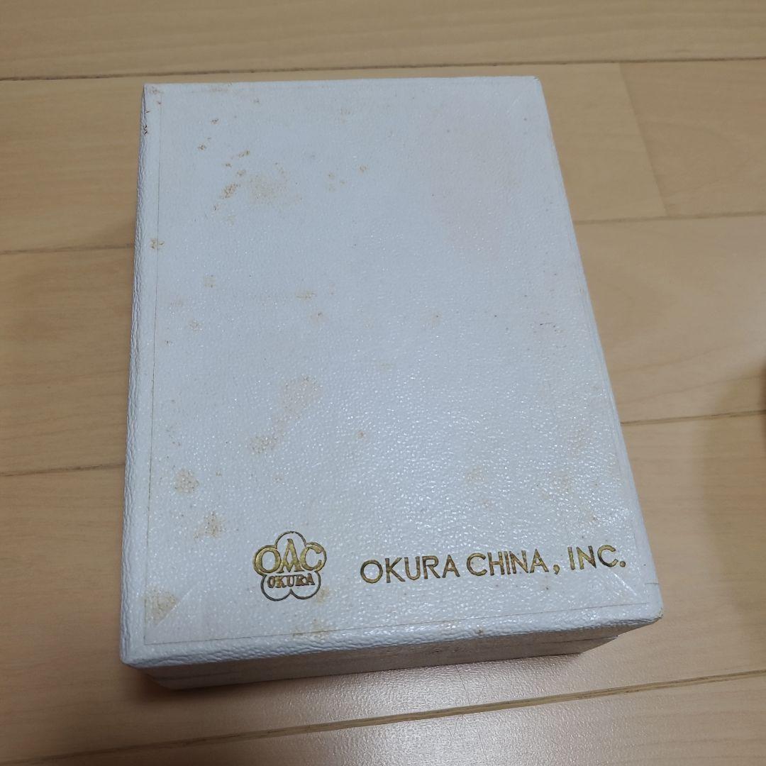 大倉陶園　ボンボニエール　亀　OKURA 白磁　金彩　ピンク