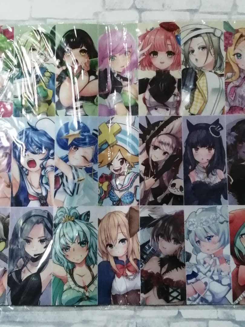 萌え系 プレイマット ラバーマット 美少女 集合 35cm×60cm