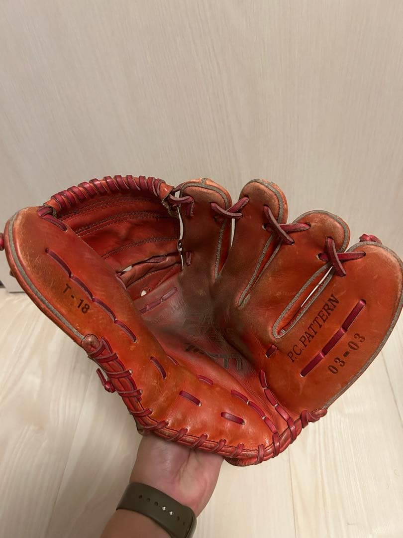 元阪神タイガース杉山投手実使用硬式グローブ(ZETT)