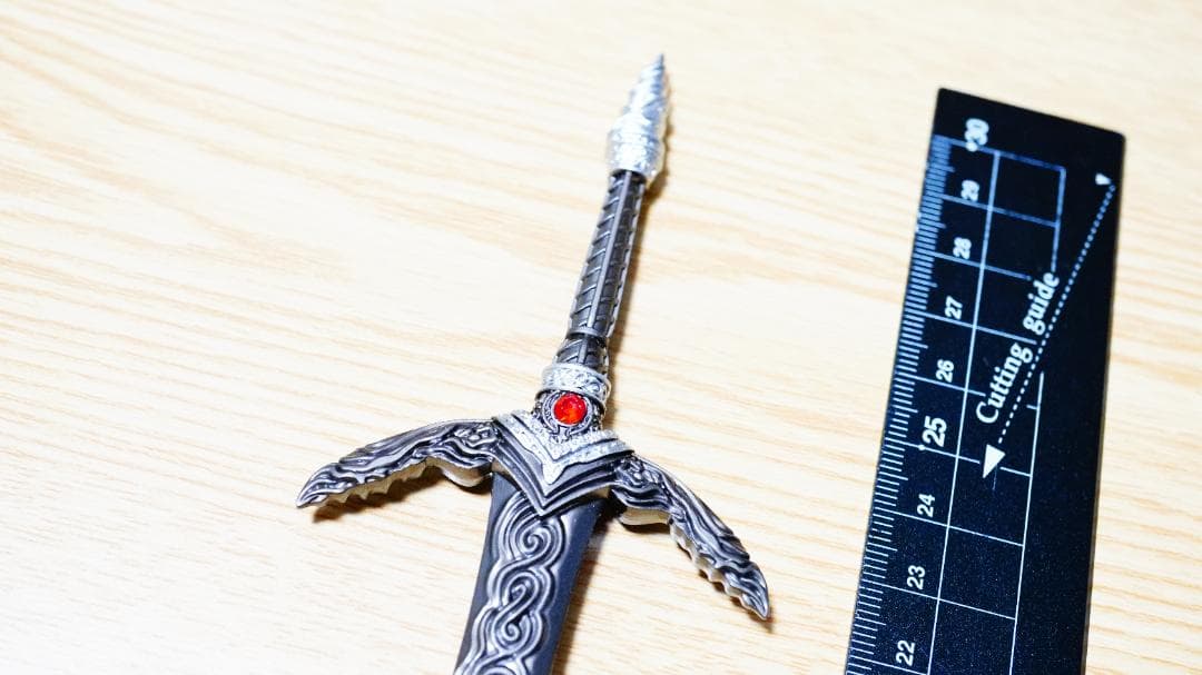 30cm神狩りの剣 シルバー エルデンリング ミニ武器 キーホルダー アクセサリ