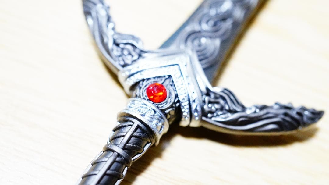30cm神狩りの剣 シルバー エルデンリング ミニ武器 キーホルダー アクセサリ