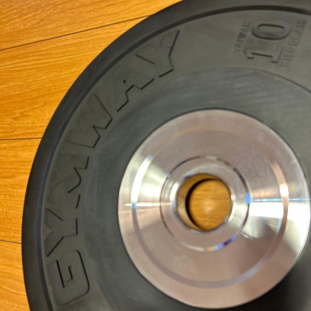 GYMWAY ジムウェイ 10㎏×2枚セット 薄型トレーニングバンパープレート