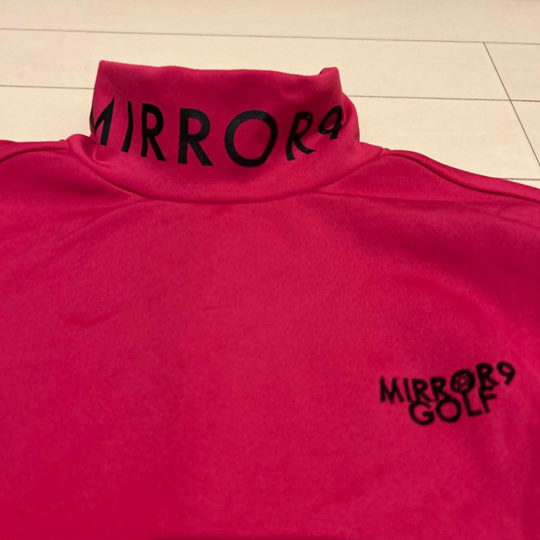 MIRROR9 GOLF ピンク ハイネック長袖ウェア　ゴルフ