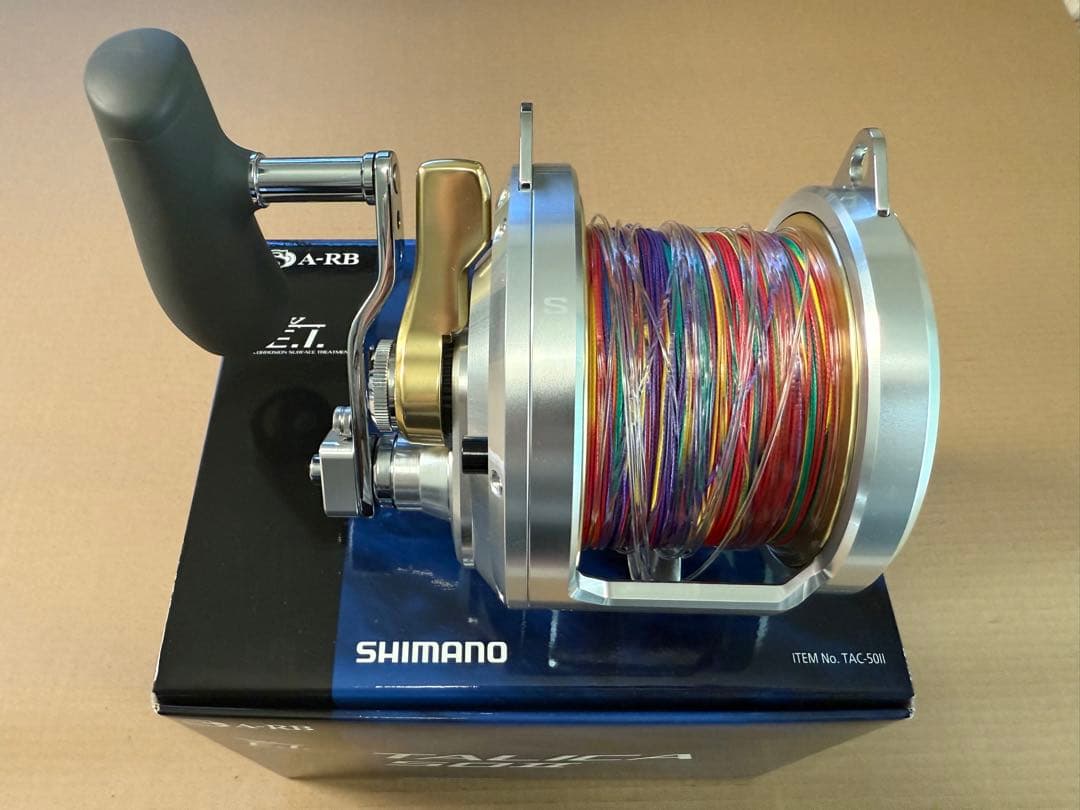 【未使用】シマノ タリカ50Ⅱ PE15号600m付 泳がせ キハダ クロマグロ