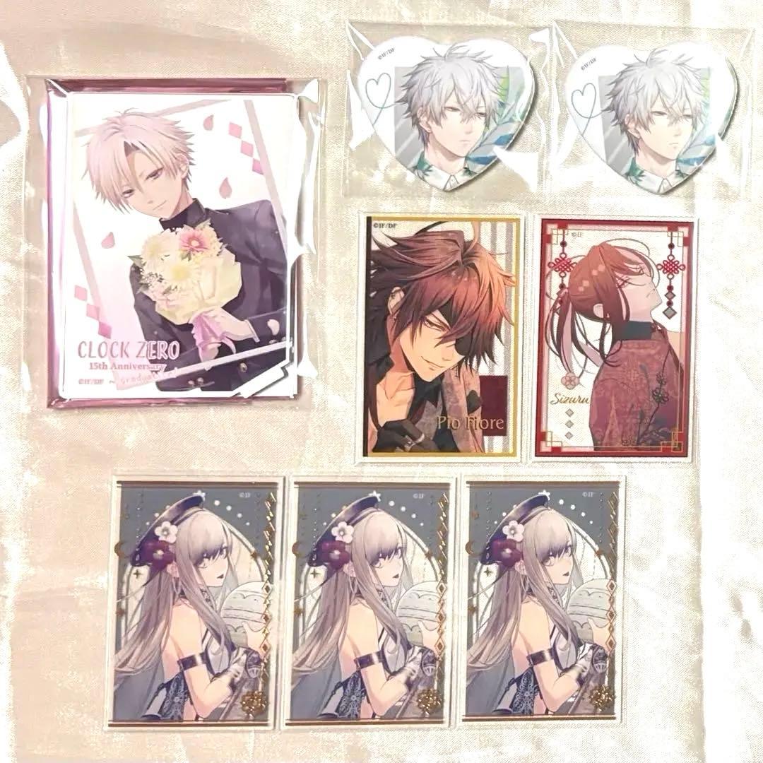 オトメイト　クロックゼロ clock zero 15周年　アクスタ　円　缶バッジ
