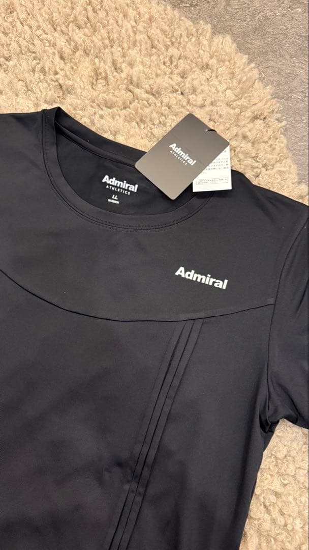 Admiral テニス Tシャツ ブラック/LL