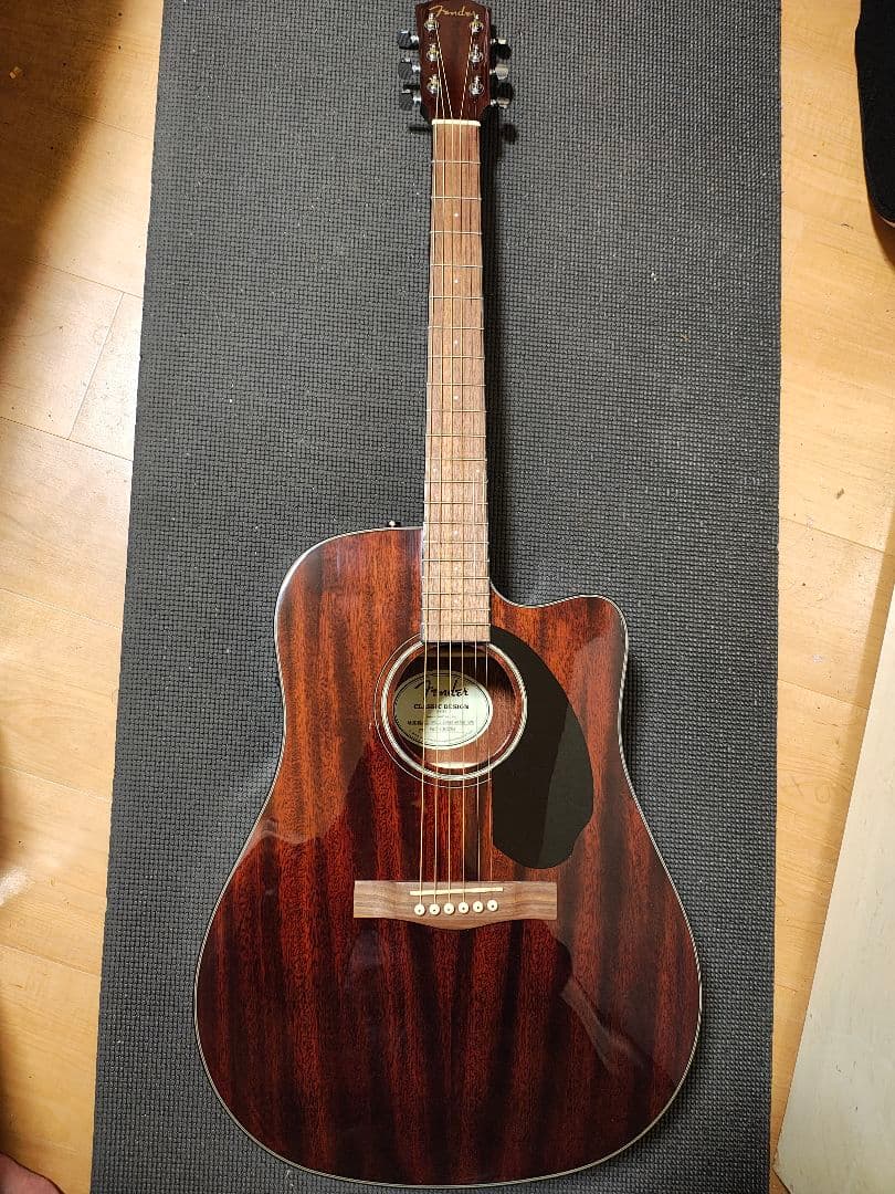 Fender CD-60SCE ALL MAH WN/極美品ハードケース付