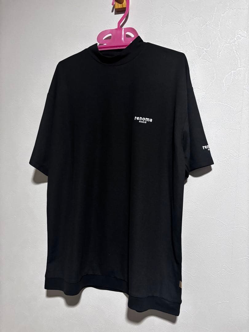 renoma golf レノマゴルフ　バックロゴモックネックシャツ　L