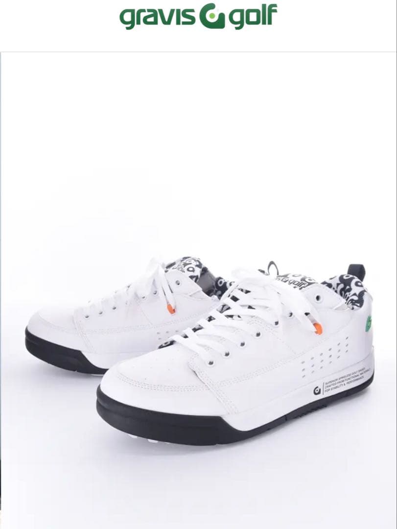 新品未使用　gravis golf スパイクレスゴルフシューズ ホワイト
