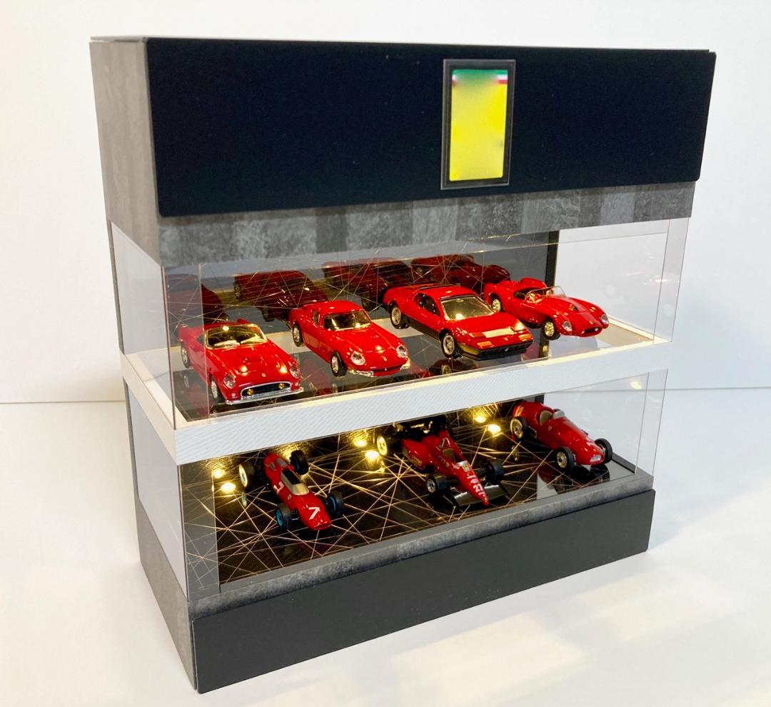 1/64展示10台可能・WH&RBK・2層式ディスプレーBOX / ネオジオラマ